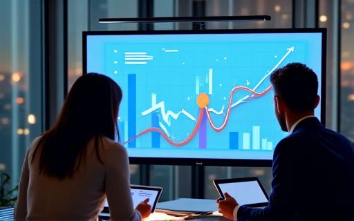 Persone che analizzano dati di marketing di affiliazione