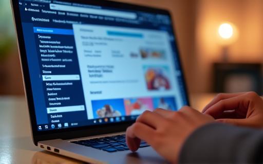 Interfaccia di una piattaforma coupon su un laptop